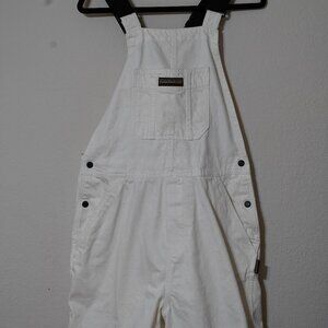 napapijri short Denim white overalls romper size large